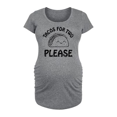 Kohl's Maternity Tacos For Two Please Graphic Tee