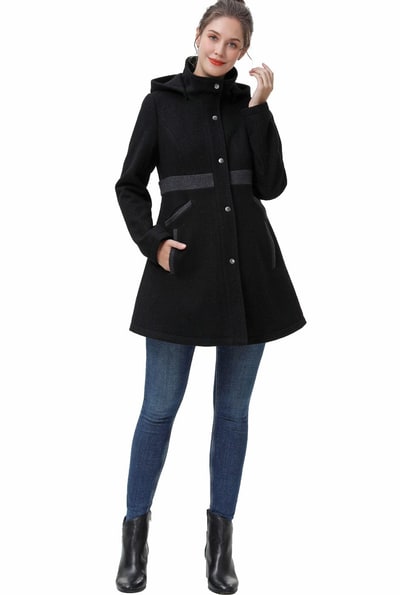 Kimi + Kai Kimi + Kai Maternity "Adeline" Wool Coat