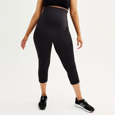 Kohl's Plus Size Maternity Tek Gear® Ultrastretch High Rise Capri Leggings