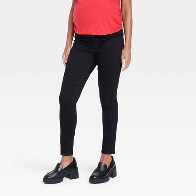 Target Under Belly Skinny Maternity Pants - Isabel Maternity by Ingrid & Isabel™ Black 12: High Rise, Ankle Length, Power Stretch Jeans