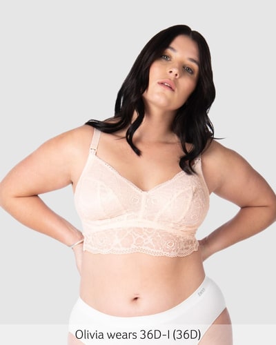 Hotmilk Lingerie Heroine Multifit Nursing Bralette - Shell