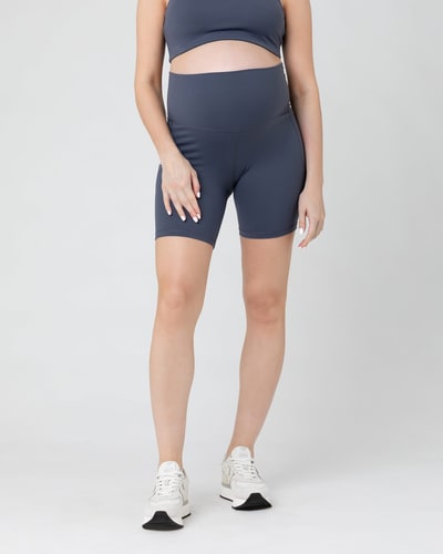 Ripe Maternity Tempo Bike Short Blue Steel