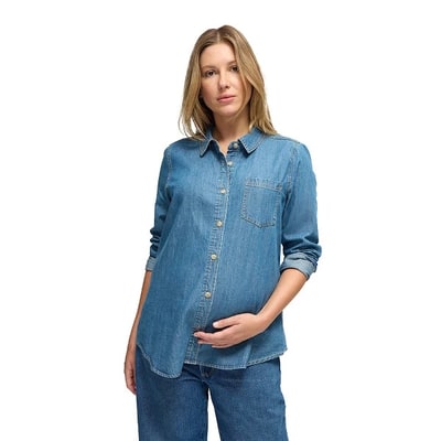 Target Ingrid + Isabel Denim Button Down Shirt Medium Wash Size M