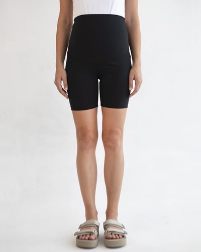 Soon Maternity Sage Biker Shorts