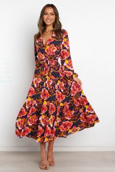 Petal & Pup Balsa Dress - Navy Floral
