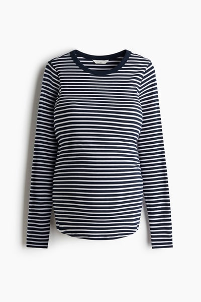 H&M MAMA Ribbed Jersey Top