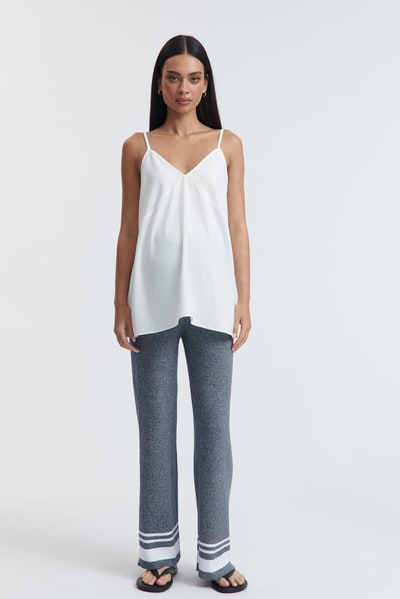 Legoe Heritage Satin Slip Tank (Oyster) - FINAL SALE