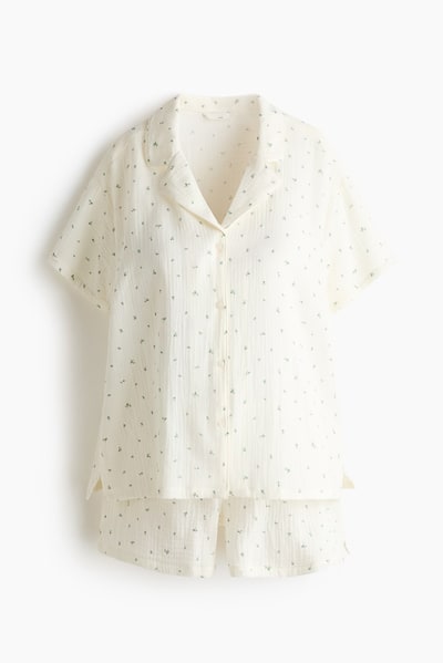 H&M MAMA Cotton Muslin Pajamas