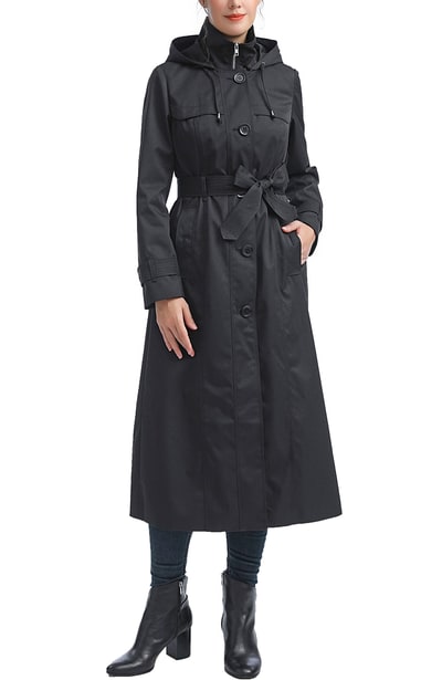 Kimi + Kai Kimi + Kai Women's "Aine“ Hooded Long Rain Coat