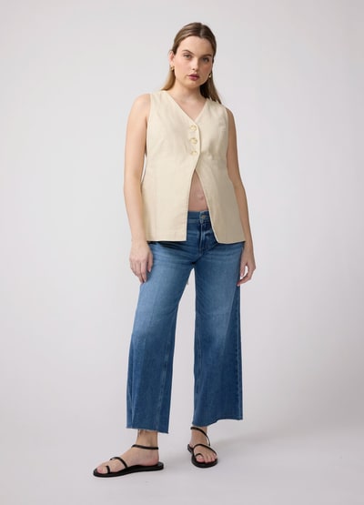 Ingrid & Isabel Della Linen Maternity Vest