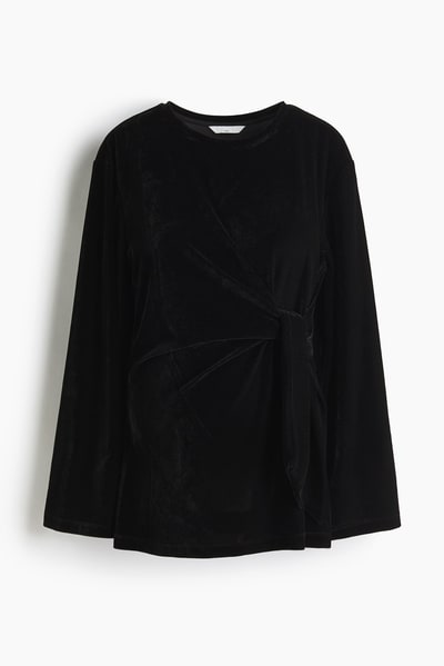 H&M MAMA Tie-Detail Top