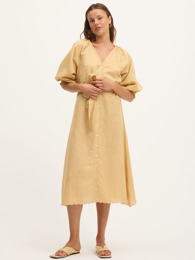 For The Creators Theresa Midi Dress in Warm Sand