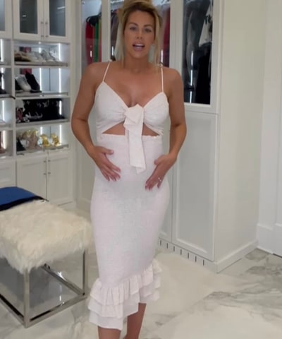 Bump City The Frida Smocked Bow Dress (Taupe)