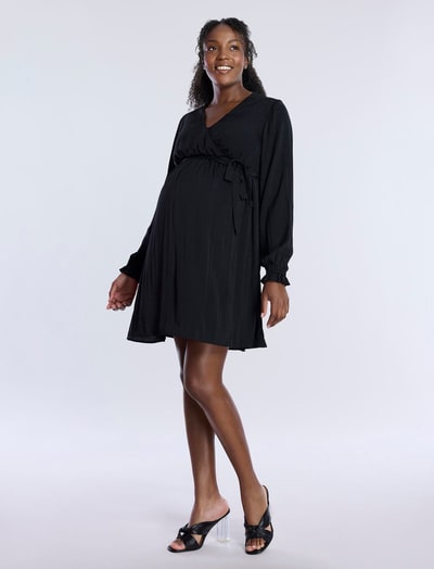 Motherhood Maternity Woven Wrap Mini Dress