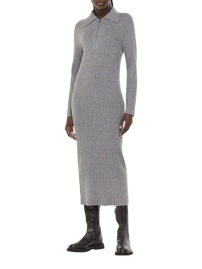 For The Creators Bonnie Zip Ribbed Knit Dress