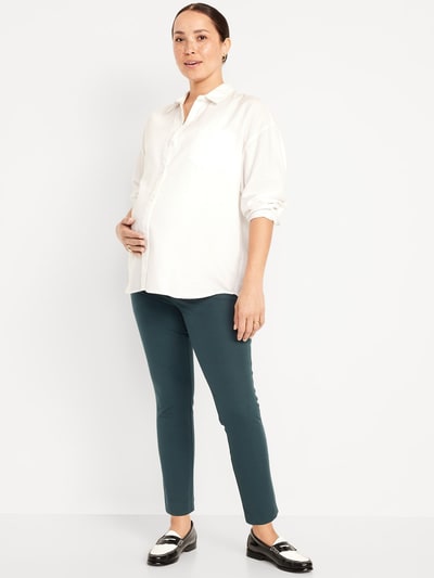Old Navy Maternity Full-Panel Pixie Ankle Pants