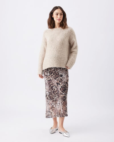 Ripe Maternity Savannah Mesh Skirt Latte