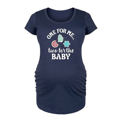 Kohl's Maternity Cookies For The Baby Holiday Graphic Tee