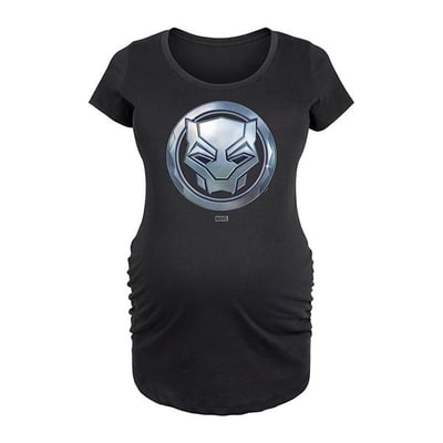 Kohl's Maternity Marvel Black Panther Circle Logo Graphic Tee