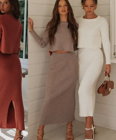 Bump City The Janet 2-Piece Knit Set
