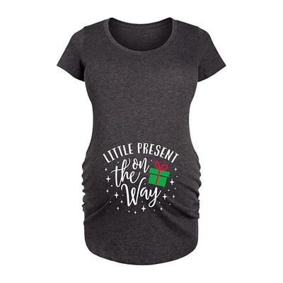 Kohl's Maternity Little Present On The Way Graphic Tee