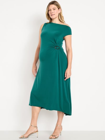 Old Navy Maternity Asymmetrical Twist Drape Dress