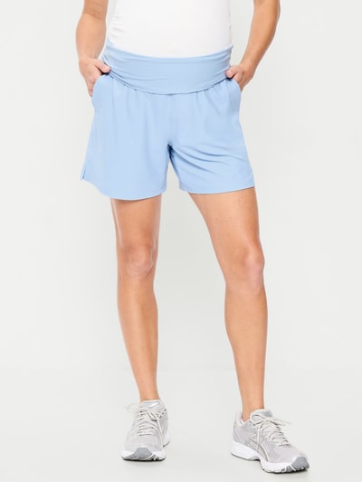 Old Navy Maternity Rollover-Waist PowerSoft Shorts -- 5-inch inseam
