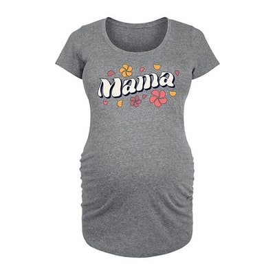 Kohl's Maternity Mama Flowers Graphic Tee