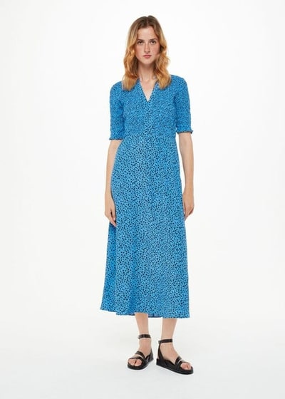 For The Creators Micro Bouquet Shirred Dress