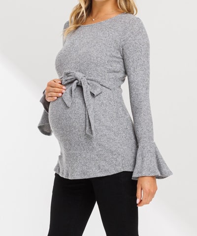 Bump City The Avery Bell Sleeve Top