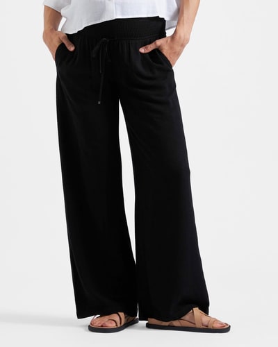 Ripe Maternity Marlow Shirred Pant Black