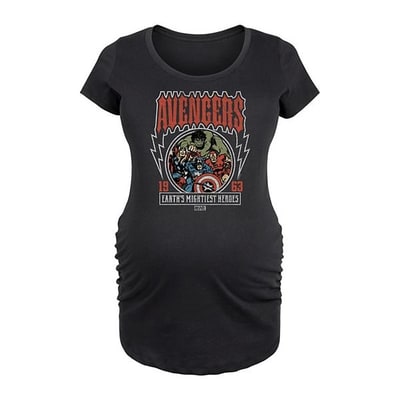 Kohl's Maternity Marvel Avengers Vintage Band Graphic Tee