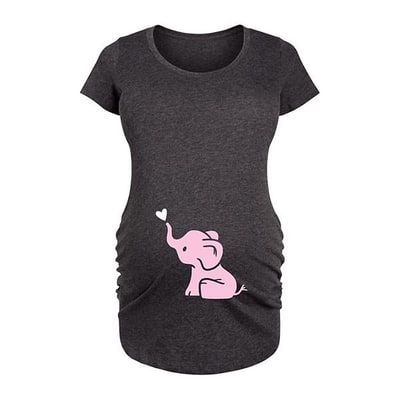Kohl's Maternity Baby Elephant Girls Graphic Tee