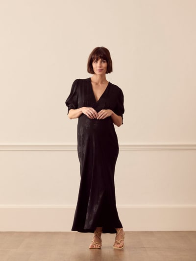 For The Creators Zadie Jacquard Midi Dress