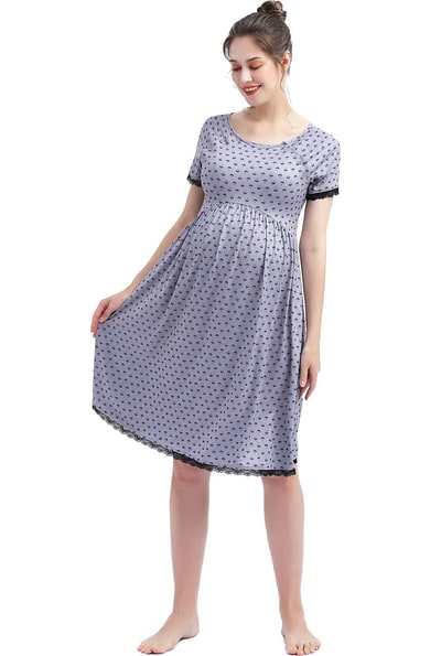 Kimi + Kai Kimi + Kai Maternity "Exa" Nursing Nightgrown