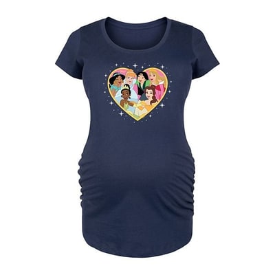 Kohl's Disney Princess Maternity Group Heart Graphic Tee