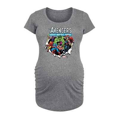 Kohl's Maternity Marvel Avengers Earth's Mightiest Heroes Graphic Tee