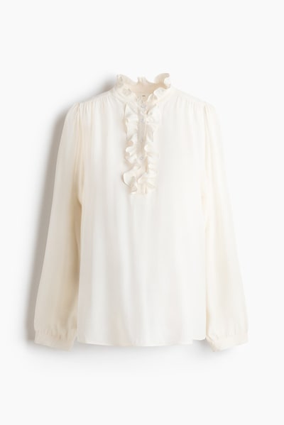 H&M MAMA Ruffle-Collar Blouse