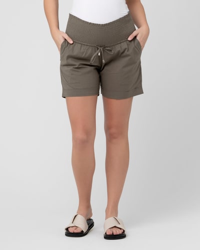 Ripe Maternity Philly Cotton Short Moss