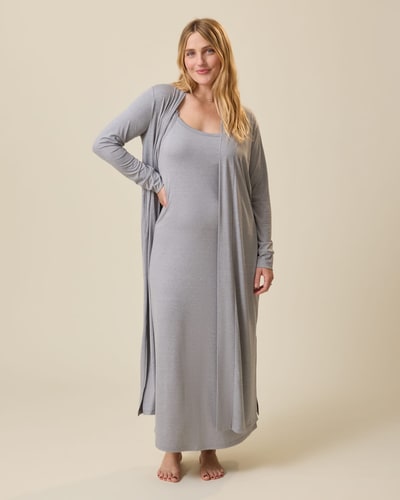 Kindred Bravely The Sunday Lounge Duster | Grey Heather