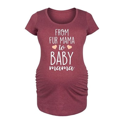 Kohl's Maternity From Fur Mama To Baby Mama Graphic Tee