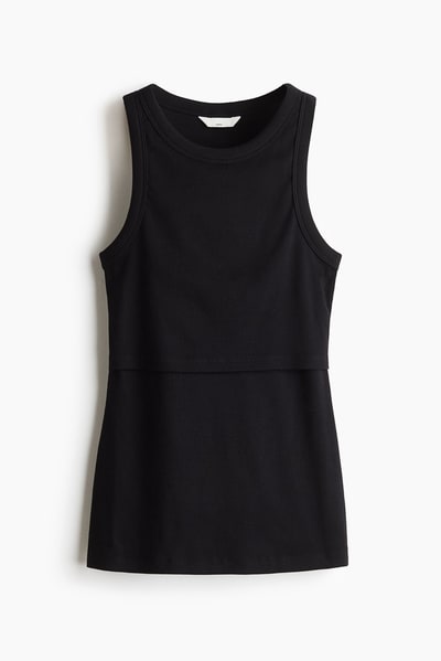 H&M MAMA Ribbed Nursing Tank Top
