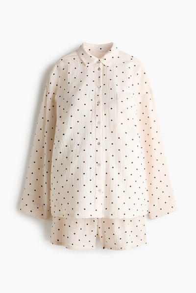 H&M MAMA Before & After Muslin Pajamas