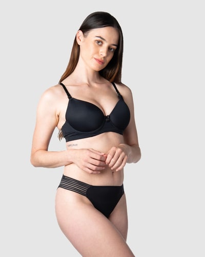 Ripe Maternity Hotmilk Lingerie Forever Yours Bra Black