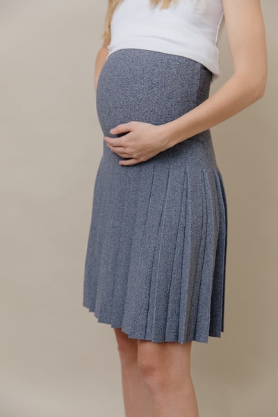Apparalel The Maternity Infinity Skirt in Denim