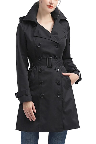 Kimi + Kai Kimi + Kai Women's "Adley" Waterproof Hooded Trench Coat