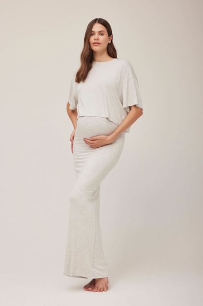 BUMPSUIT The 2-In-1 Cotton Maternity Maxi Skirt