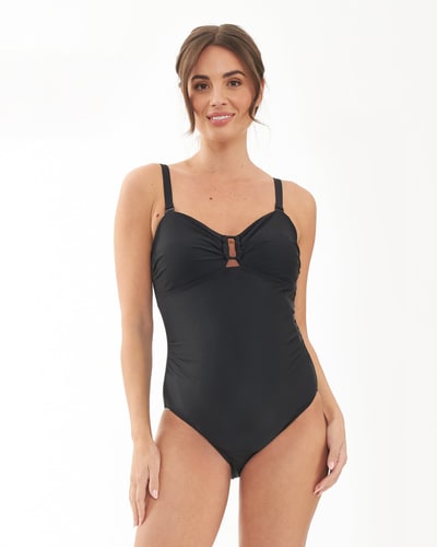 Ripe Maternity Bandeau One Piece Black