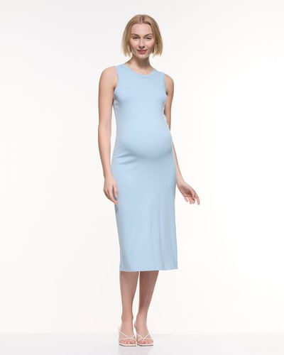 Soon Maternity Base Soft Rib Tank Dress
