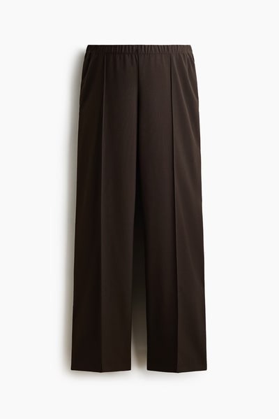 H&M MAMA Before & After Wide-Leg Crease-Detail Pants